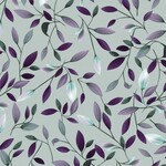 Fat Quarter - Amethyst Garden - Viney Leaves Light Grey Y2786-5