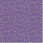 Fabric Piece - Botanical Journal Y3242-27 Purple 20cm x 110cm