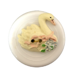 Button - 21mm Cream Swan