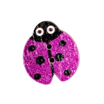 Button - 19mm Ladybug - Fuchsia