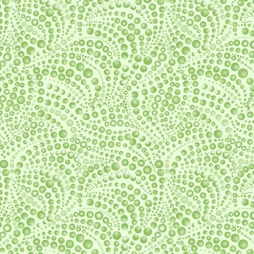 Fabric - K&K Cat-I-Tude Singing The Blues Swirls Light Green 0130/6840