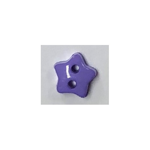 Button - 6mm Star Purple