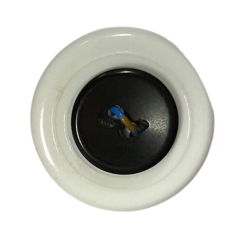 Button - 14mm Black Rounded