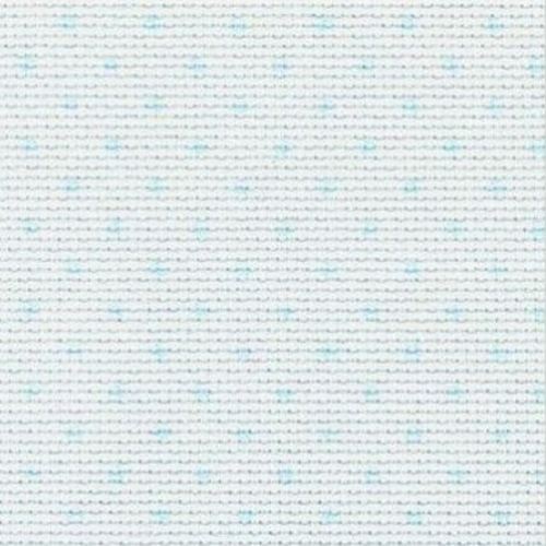 Fabric Piece - Aida 14 Count White/Blue Dot 55cm x 50cm