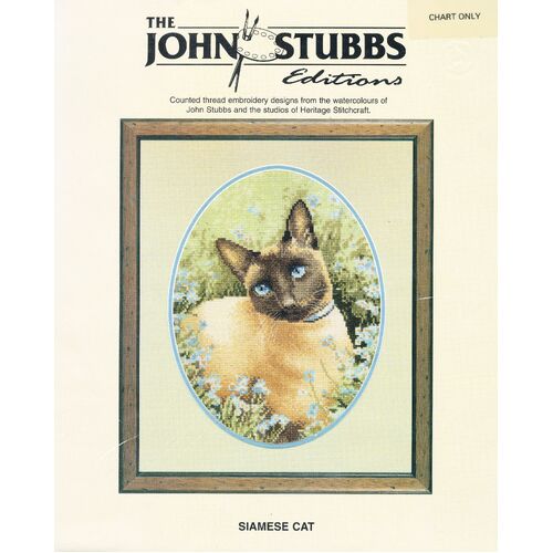 The John Stubbs Editions - Siamese Cat Cross Stitch Chart