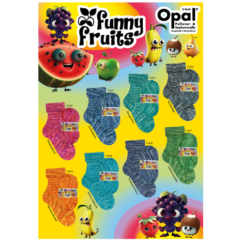 Opal 4Ply Funny Fruits