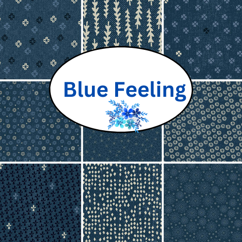 Blue Feeling Fabric Collection by Stof Fabrics