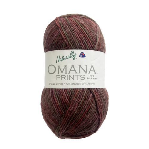 Naturally Omana 4 ply Prints Sock Yarn