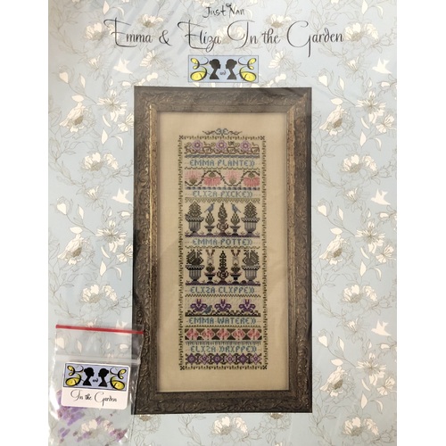 Cross Stitch Chart - Emma & Eliza in the Garden