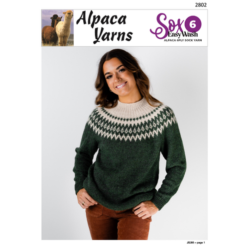 2802  Fair Isle Jumper Pattern - Experienced Knitter