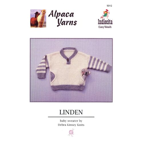 5012 - Alpaca Yarns Indiecita Easy Wash Baby Sweater - Linden