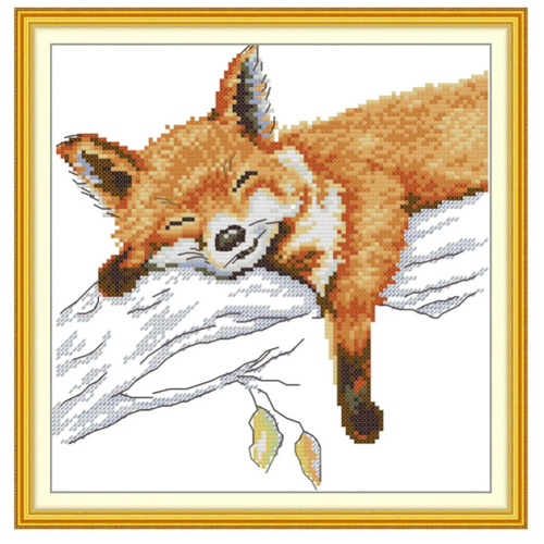 Joy Sunday Cross Stitch - DA974 Sleeping Fox