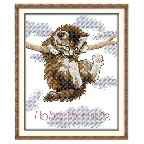 Cross Stitch Kit -Hang in There JZ-K043