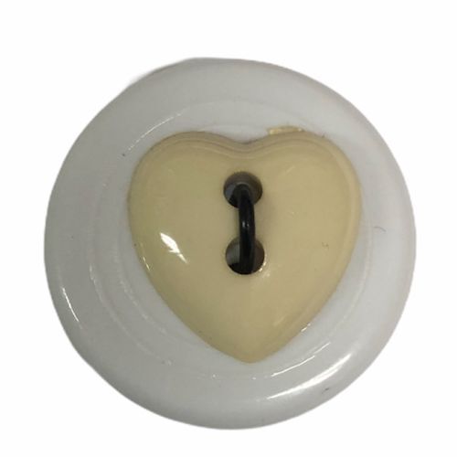 Button - 15mm Cream