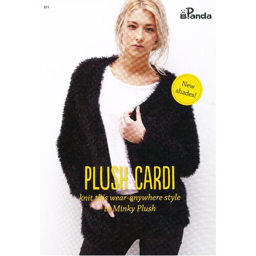 811 - Panda Minky Plush - Plush Cardi