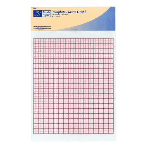 Plastic Graph Template – 7mm Grid (2 Pack)