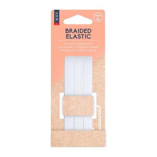 S.E.W. Elastic Braided - White - 9mm x 4m