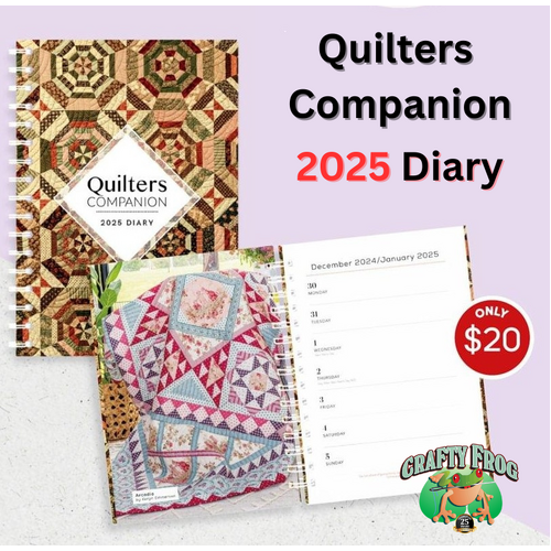 Quilters Companion 2025 Diary