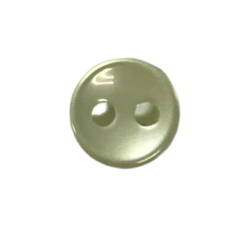 Button - 6mm Green Round