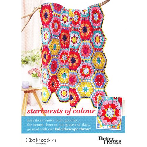 Crochet Pattern - Starbursts of Colour