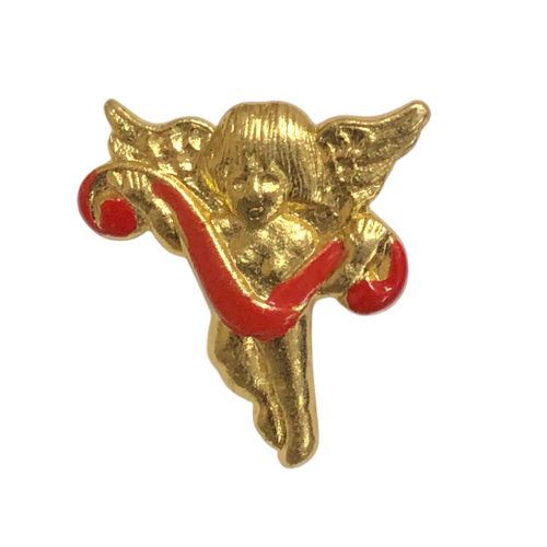 Button - 30mm Gold Angel