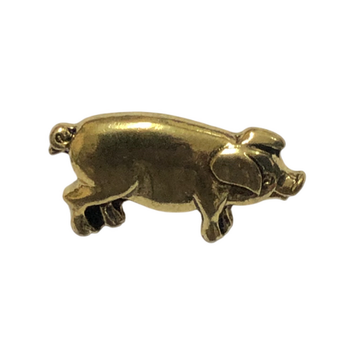 Button - 25mm Metal Pig