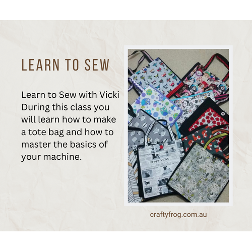 Class - Learn to Sew with Vicki - Tote