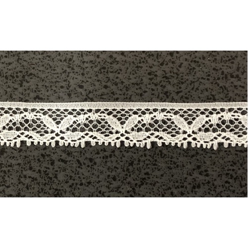 Lace Trim - 12mm White