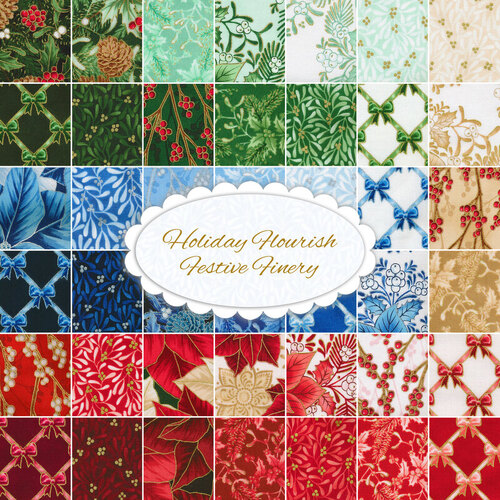 Holiday Flourish Festive Finery Collection - RRP $35 per metre