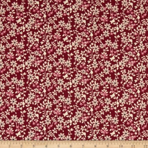 Fat Quarter - Rosewood - Small Floral