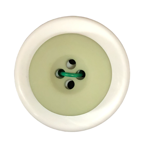 Button - 19mm 4 Hole Matt Avocado