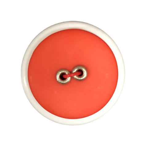 Button - 22mm Sew Through 2/H Rivet - Peach