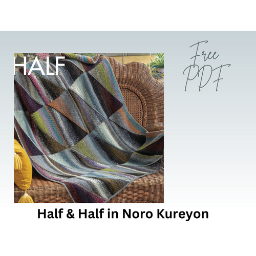 Free PDF Pattern - Noro Half and Half Blanket