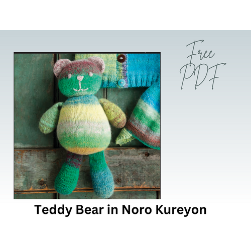 Free PDF Pattern - Noro Teddy Bear